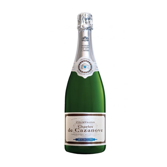 Charles de Cazanove Cuvee de Tete Brut Champagne 720ml Sparkling Lillion Wine France
