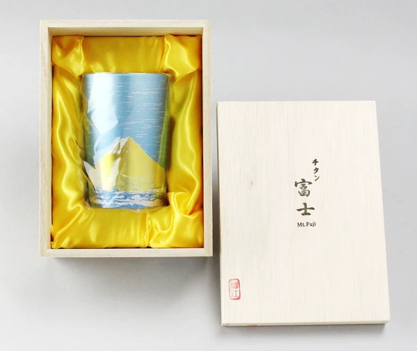 HORIE 日本製超輕量雙層純鈦杯 [泡桐木箱禮盒] glass Lillion Wine Offer glass