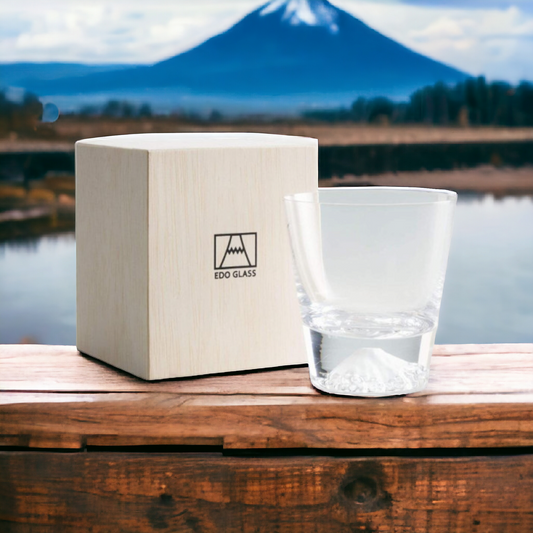 TAJIMA GLASS 日本田島硝子富士山玻璃杯 9.5CM (日本製) glass Lillion Wine Offer glass