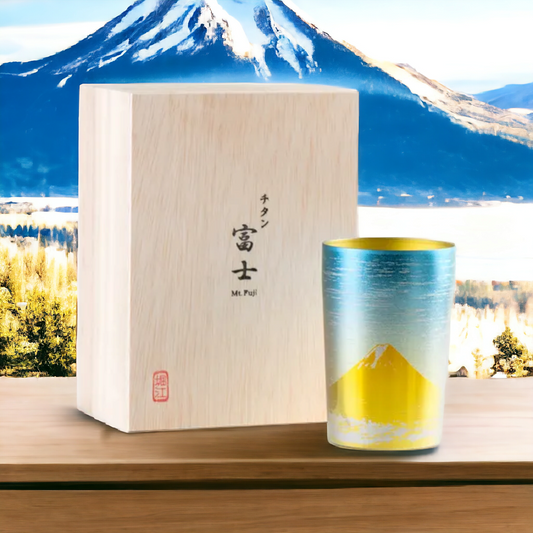 HORIE 日本製超輕量雙層純鈦杯 [泡桐木箱禮盒] glass Lillion Wine Offer glass