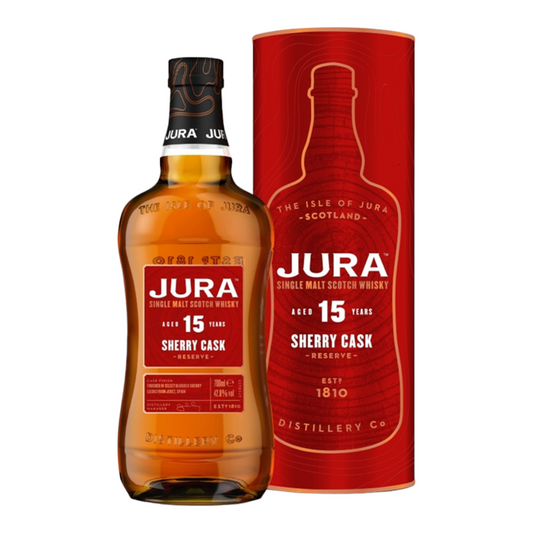 Jura 15 Year Sherry Cask Single Malt Whisky 42.8% 700ml whisky Lillion Wine Offer Jura Sherry Oak