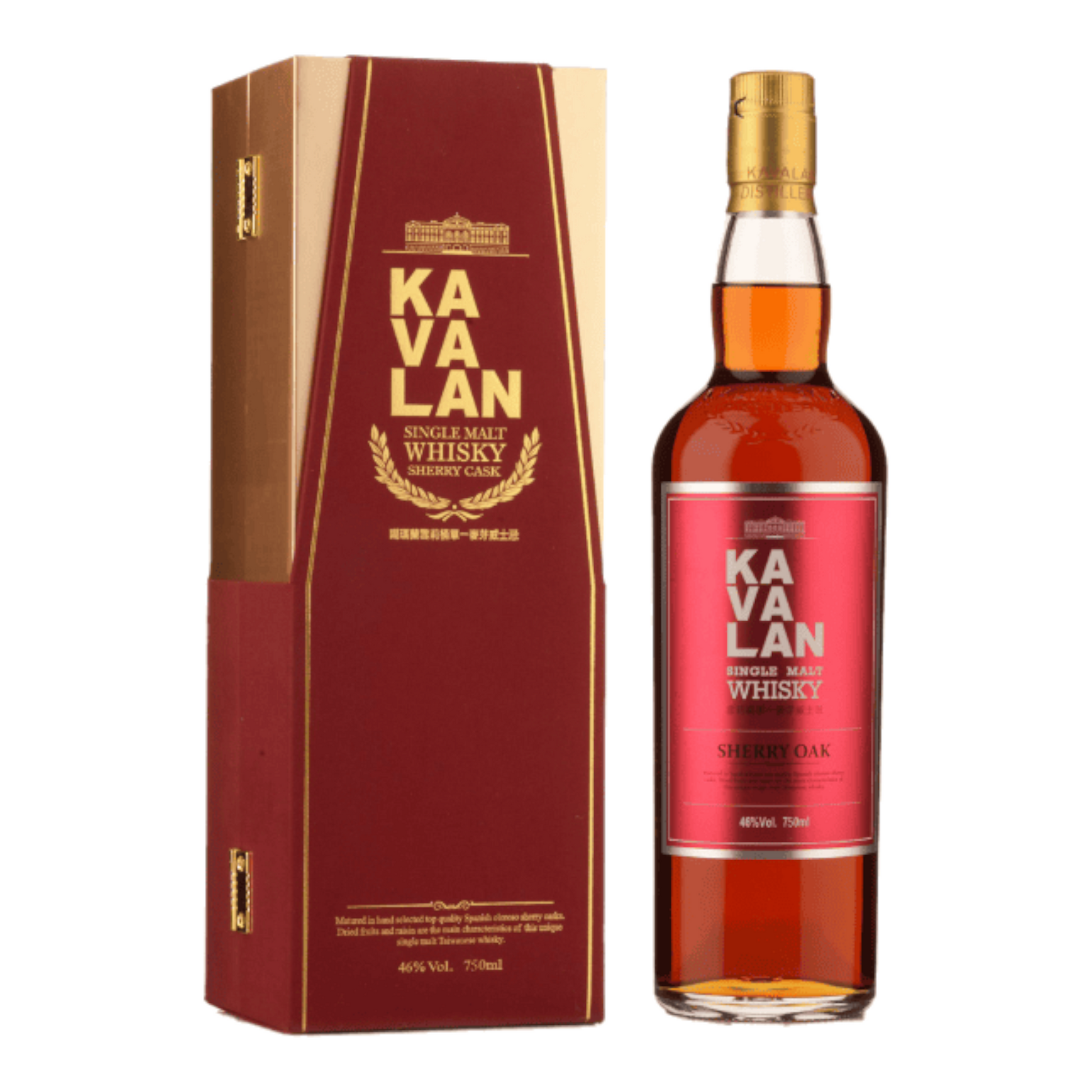 Kavalan Oloroso Sherry OakSingle Malt Whisky 46% 700ml whisky Lillion Wine Offer Kavalan Sherry Oak