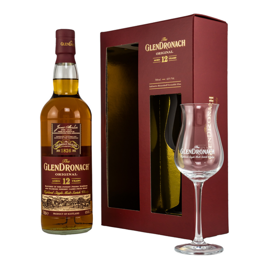 GlenDronach 12 year Gift Pack with Glass 43% 70cl whisky Lillion Wine Offer GlenDronach 雪莉酒桶 高地區