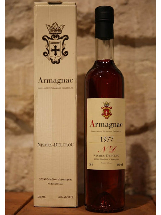 Armagnac Nismes Delclou 1977 40% 50cl (restock in 2-3 days) cognac Nismes Delclou Armagnac Nismes Delclou