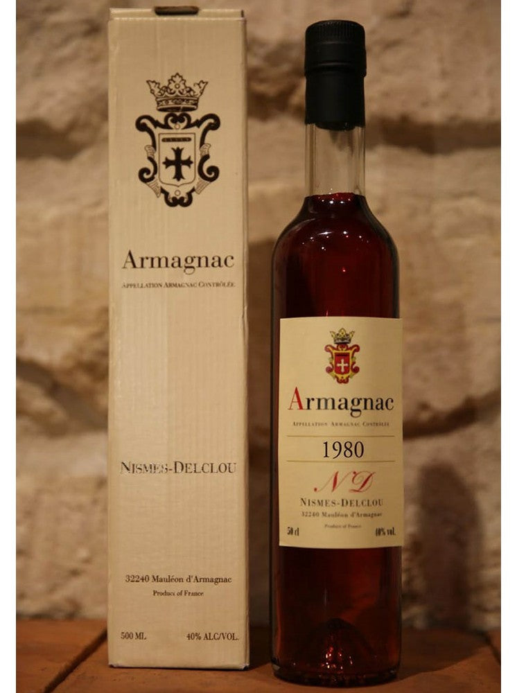 Armagnac Nismes Delclou 1980 40% 50cl cognac Nismes Delclou Armagnac Nismes Delclou