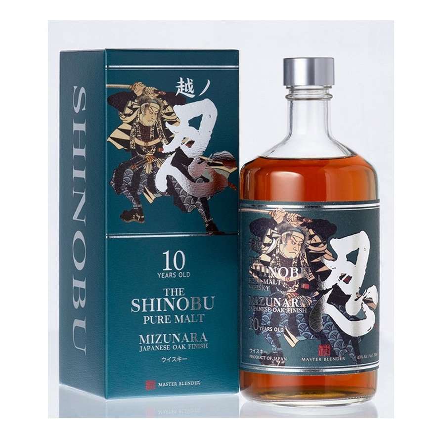 Shinobu Pure Malt 10 yo Mizunara finish 43% 70cl whisky Shinobu 369 Mizunara Shinobu