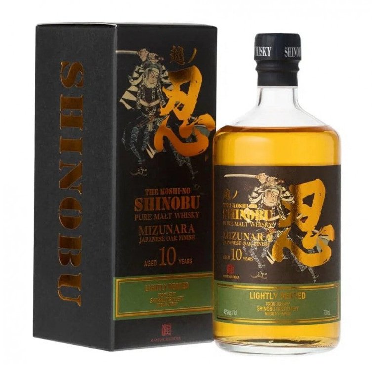 Shinobu Pure Malt 10 yo Lightly Peated Mizunara Oak Finish 43% 70cl whisky Shinobu 369 Mizunara peat Shinobu