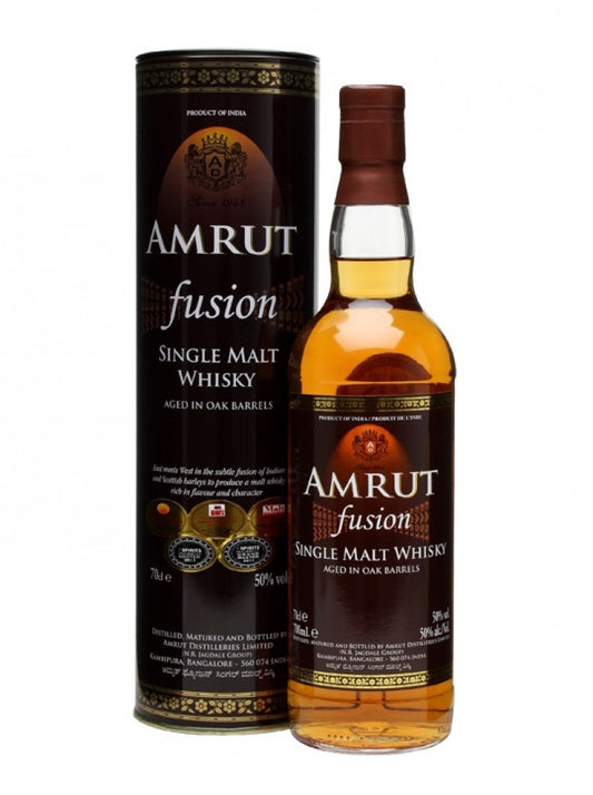 Amrut Fusion Indian Single Malt Whisky 50% 70cl whisky Lillion Wine Offer Amrut