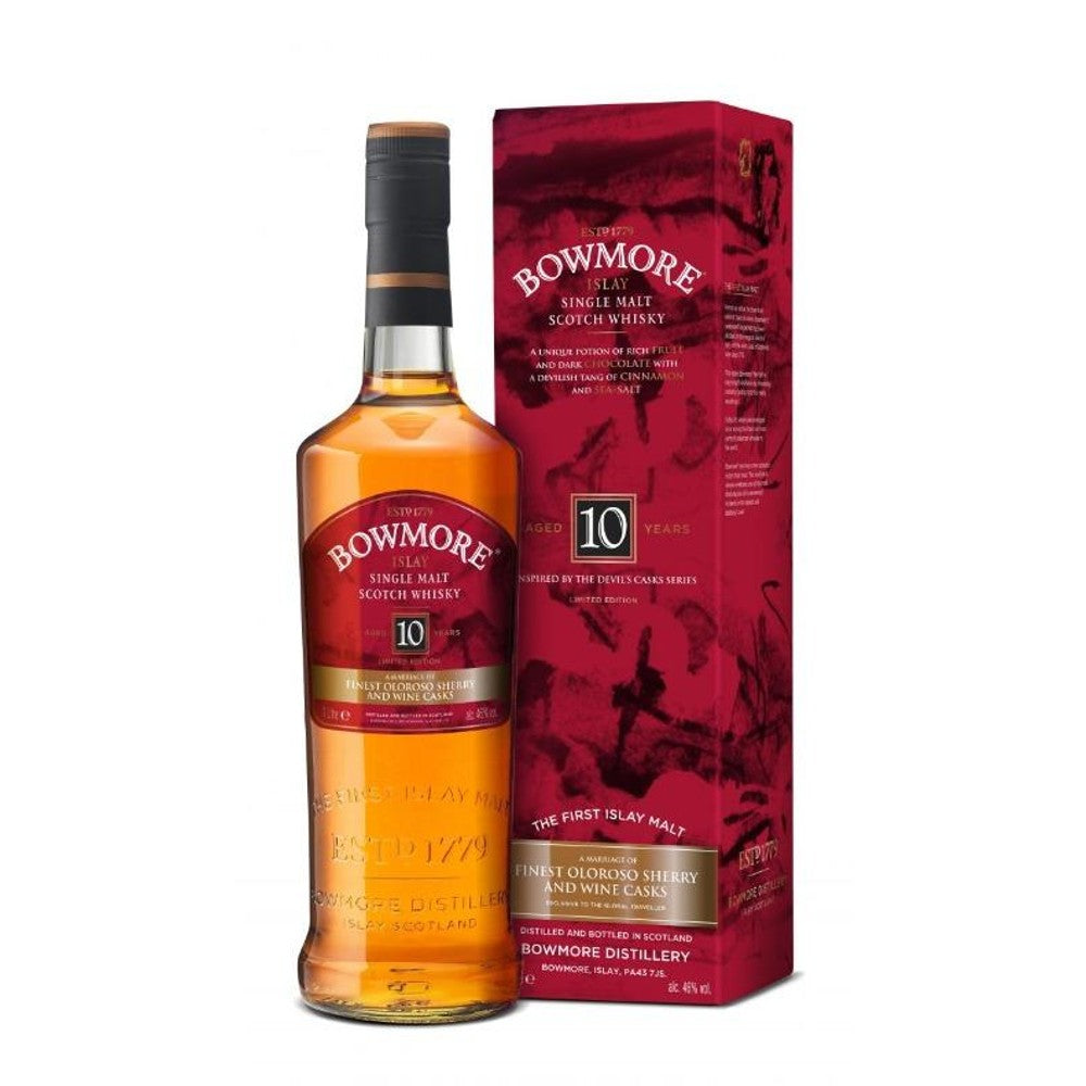 Bowmore 10 year Inspired by the Devil’s Casks 46% 1000ml whisky Bowmore 混桶 艾雷島 雪莉酒桶