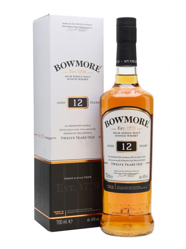 Bowmore 12 yo 40% 70cl whisky Bowmore Bowmore peat 波本酒桶 艾雷島