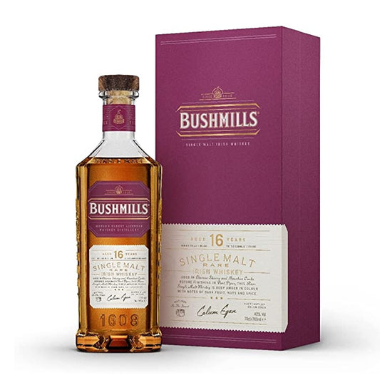 Bushmills 16 Year Single Malt Irish Whiskey 40% 70cl whiskey Bushmills 其他桶型 混桶 雪莉酒桶
