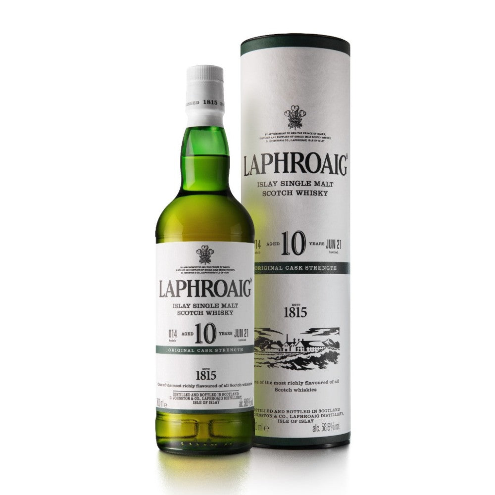 Laphroaig Single Malt 10 Year Cask Strength Batch 014 58.6% 70cl whisky Laphroaig caskstrength peat 波本酒桶 艾雷島