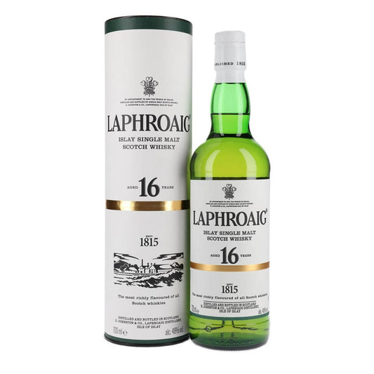 Laphroaig 16 Year Islay Single Malt 48% 70cl whisky Laphroaig peat 波本酒桶 艾雷島