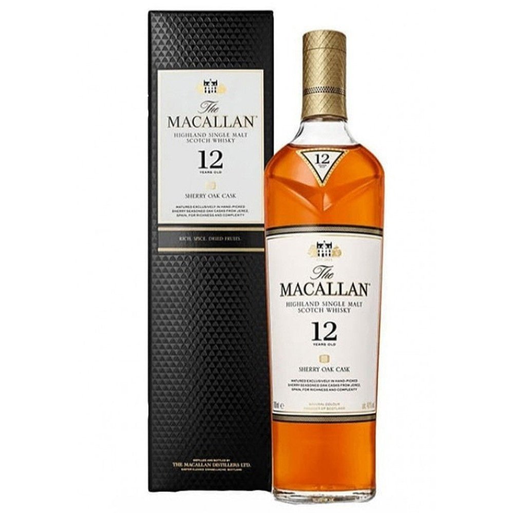 Macallan 12 year Sherry Oak Single Malt Whisky 40% 70cl whisky Macallan 369 Macallan 雪莉酒桶 高地區